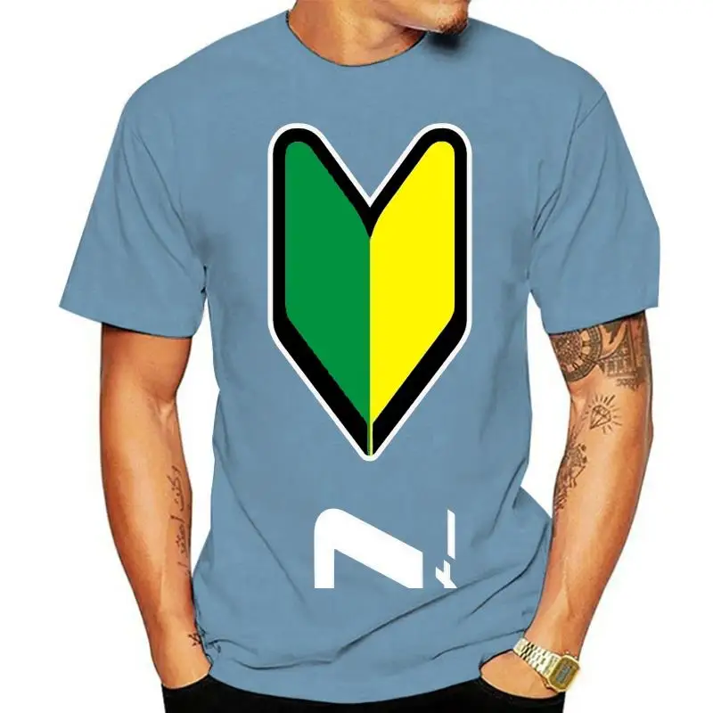 

Men'S Lastest 2022 Simple Style T-Shirt JDM Wakaba Sticker Bomb Bombed Anfanger Aufkleber Domo Japan Tee Shirt