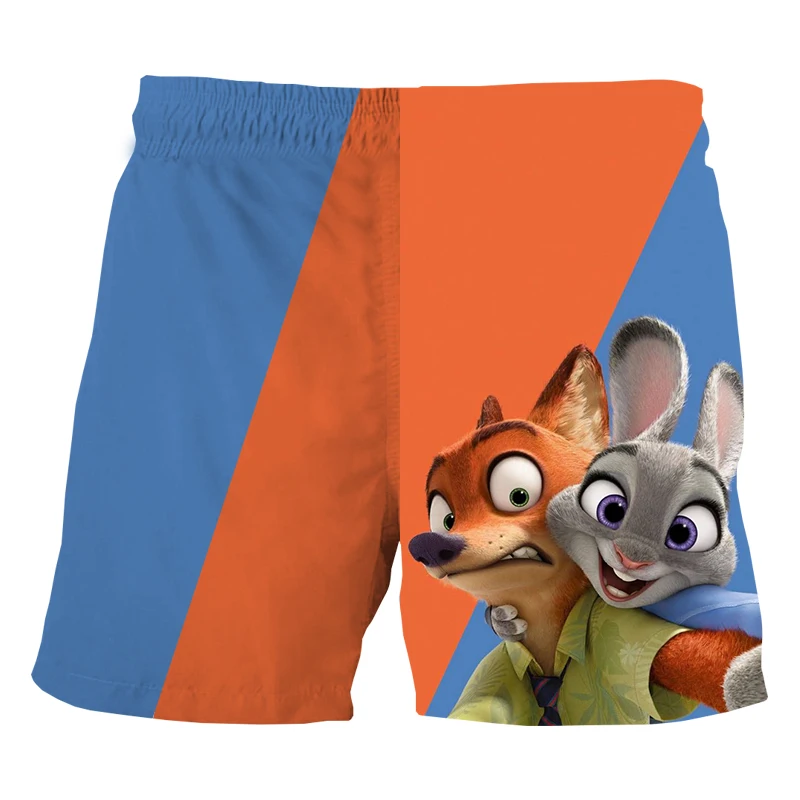 Disney's Zootopia Girls Shorts Summer New Kids Toddler Cartoon Girls Short Loose Casual Trousers Beach Quick-Dry Casual  Pants