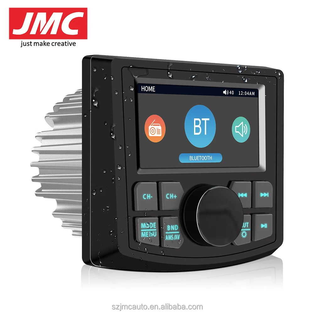 3-дюймовая морская стереосистема для лодки красочный свет FM AM RDS MP5