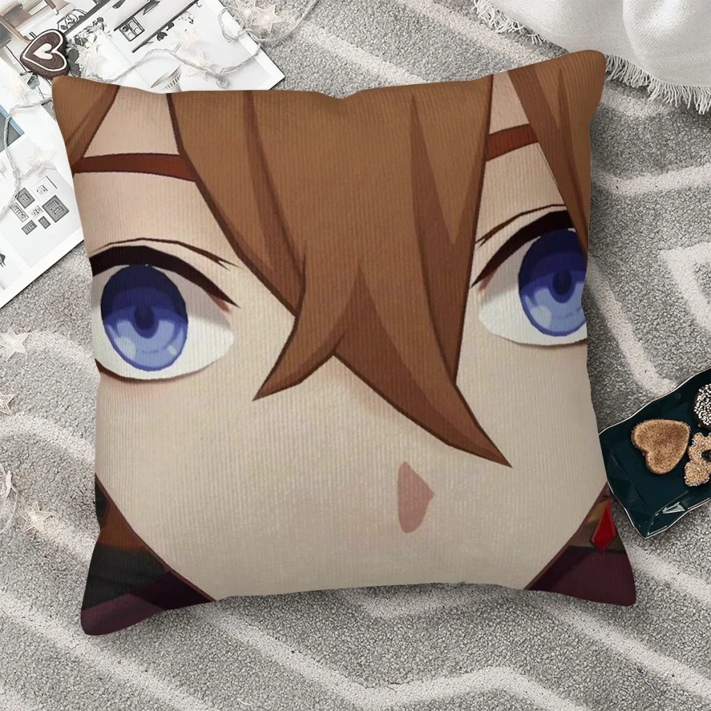 

Compression Childe Genshin Impact Throw Pillow Case Backpack Cushions Covers DIY Printed Breathable Home Decor