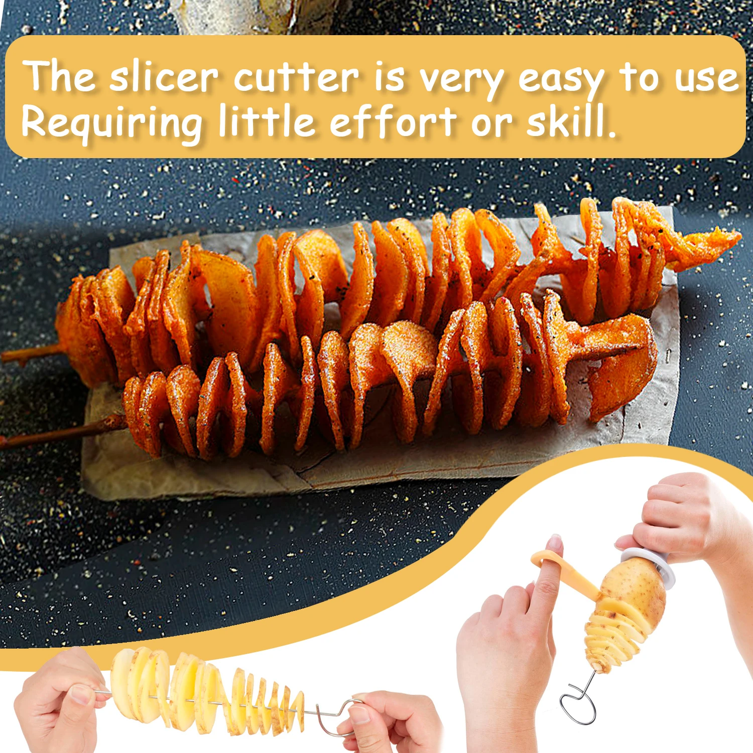 Набор спиральных резаков для картофеля спиральная слайсер Торнадо ручная