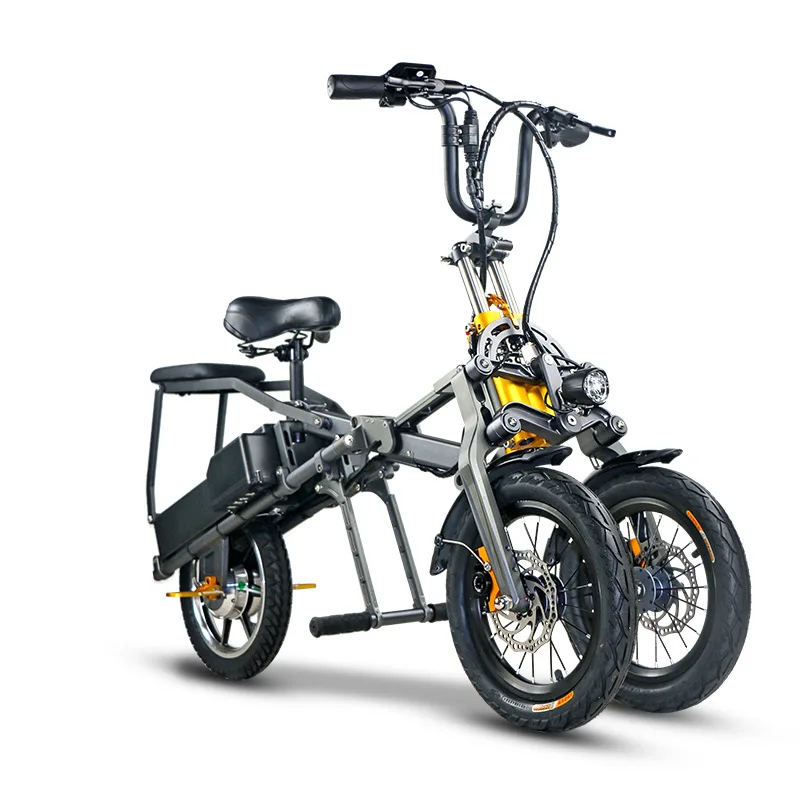 14 inch beach cruiser snow electric bicycle 48V electric tri