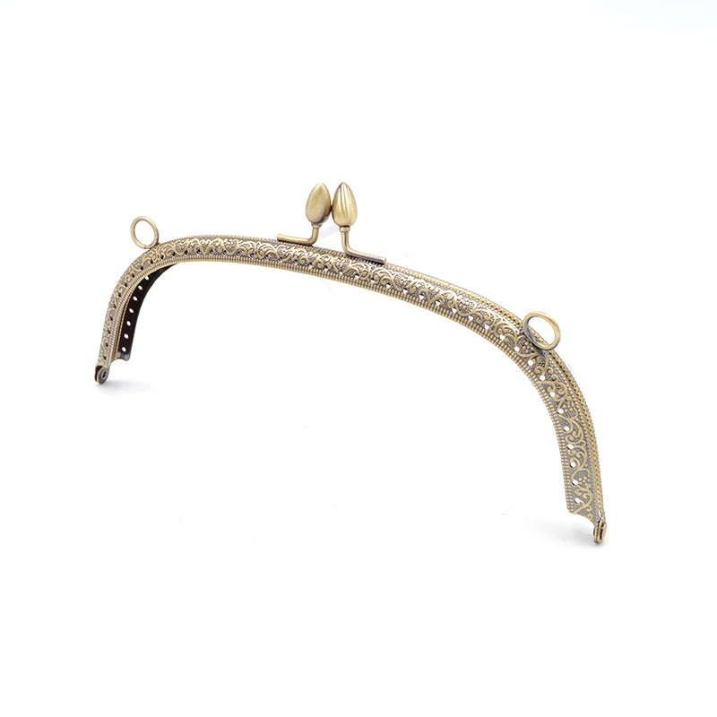 10pcs 20.5cm Metal Clasps Lock Bag Purses Frame Handle for DIY Made Sewing Clutch Handbag Clasp Bag Hardware Accessories