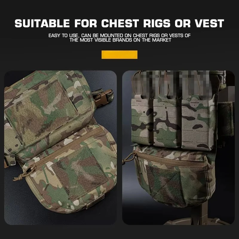 Фото Тактический нагрудный подсумок-органайзер FC JPC CPC LBT D3CR MK3 V5 для Airsoft, панель для крепления на жилет-плитоносец, передняя панель, сумка для хранения на груди/животе №5