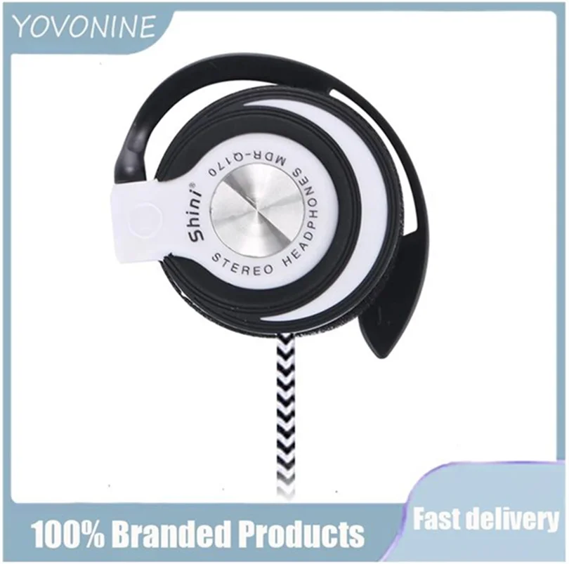 

YOVONINE Shini Q140 3.5mm Jack Wired Headphones HIFI Heavy Bass Headset Over-ear Adjustable Ear Hook Earphones Music Earphone