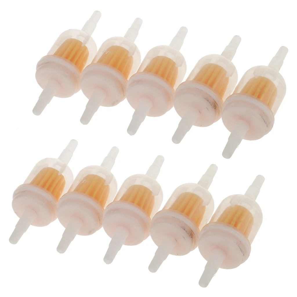 10pcs Universal Motorcycle Inline Gas Oil /4'' 5/16'' Fuel Line