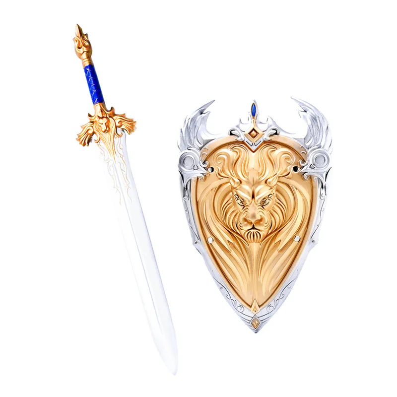 

World Of Warcraft Surrounding COS WOW Game Modle Toys 102CM Lion Shield Sword Simulation Toy Weapon Model Figure Collect