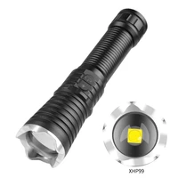 xhp99 led portable flashlight outdoor hiking camping portable telescopic torch searchlight instrument outdoor accessories