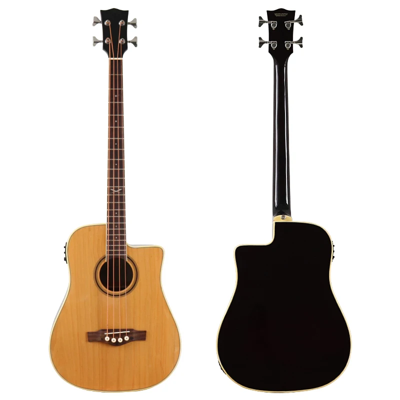 Бас-гитара из липы с блестящей отделкой 4 струны 43 дюйма |