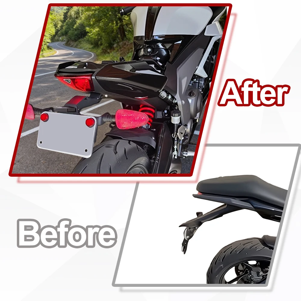 НОВЫЙ Светодиодный держатель номерного знака (Tail Tidy Fender Eliminator) для мотоциклов Triumph Tiger 660 Sport и Sport 800 2025-2026 (art.: 3920db68ab5ee) - 3920db68ab5ee
