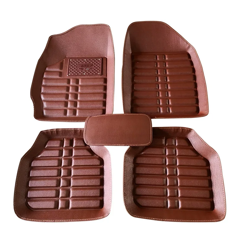 

NEW Luxury Leather For Ford Mustang 2021 - 2015 Car Floor Mats Interior Styling car accessories Waterproof Anti dirty Rugs