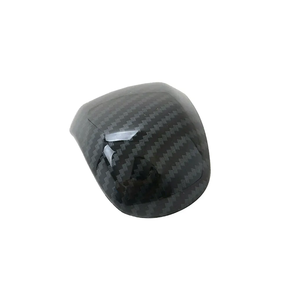 

1pc ABS Carbon Fiber Car Gear Shift Knob Head Cover Trim for Hyundai Santa Fe 2019-2021