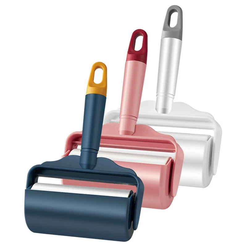 

3Pcs New Tearable Roll Paper Dust Wiper Pet Hair Clothes Carpet Tousle Remover Portable Replaceable