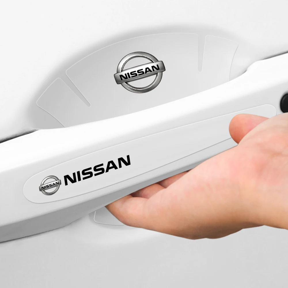 4/8 шт. прозрачная наклейка на дверную ручку автомобиля полоса для предотвращения