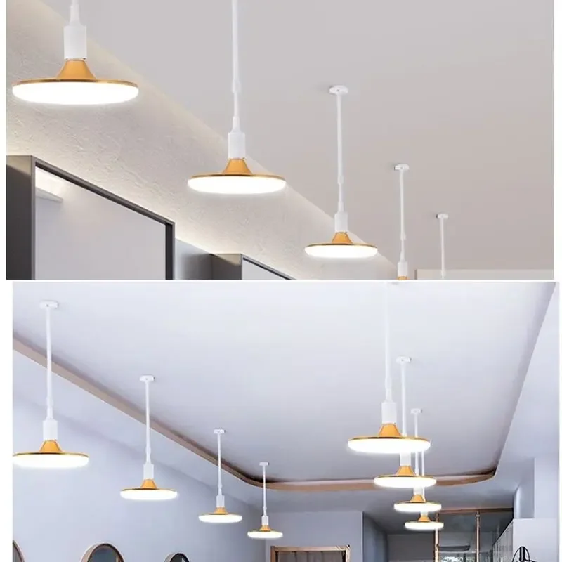 Цоколь E27 устанавливаемые на трубе люстры освещение Потолочный держатель лампы