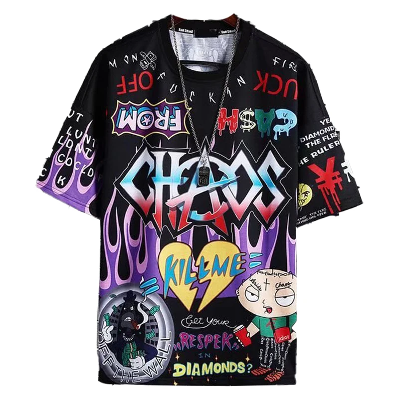 

Classic Design Cheapest Nightclub Wear Underground Style Hip Hop Cool Stunning Graphic T Shirts For Men