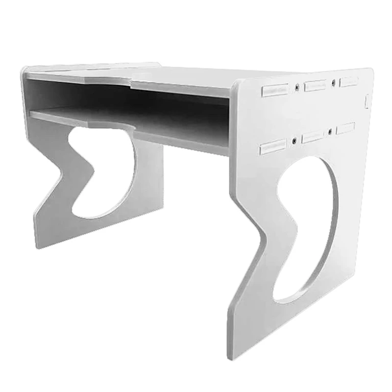 

DIY Printer Rack Desktop Printer Shelf Double Layers Office Table Organizer Document Tray Shelf Microwave Oven Shelf