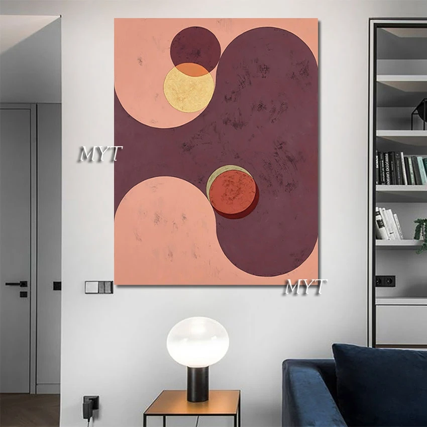 

Современное искусство ручная роспись абстрактный настенный Декор Гостиная Кабинет Декор красочная Толстая Текстура масляная живопись без...