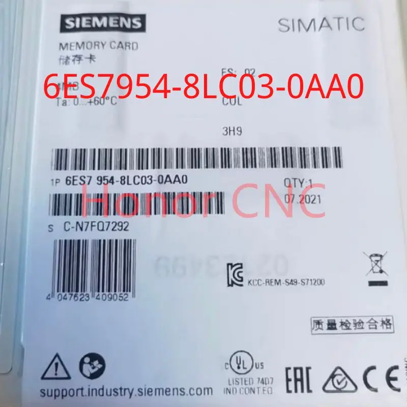 

Brand New SIEMENS 6ES7954-8LC03-0AA0 SIEMENS 6ES7954 8LC03 0AA0 Memory Card