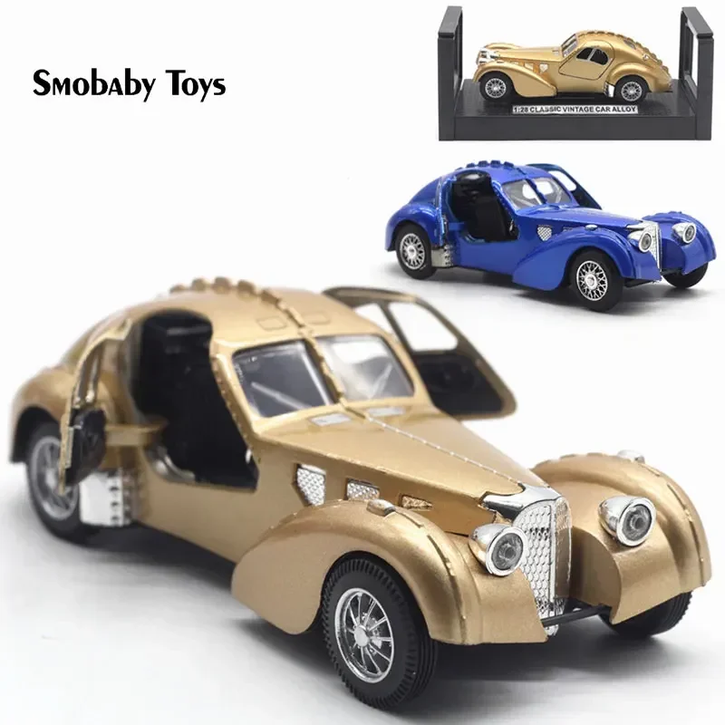 1:28 роскошная модель автомобиля из настоящего сплава сплав Bugatti 57SC классический