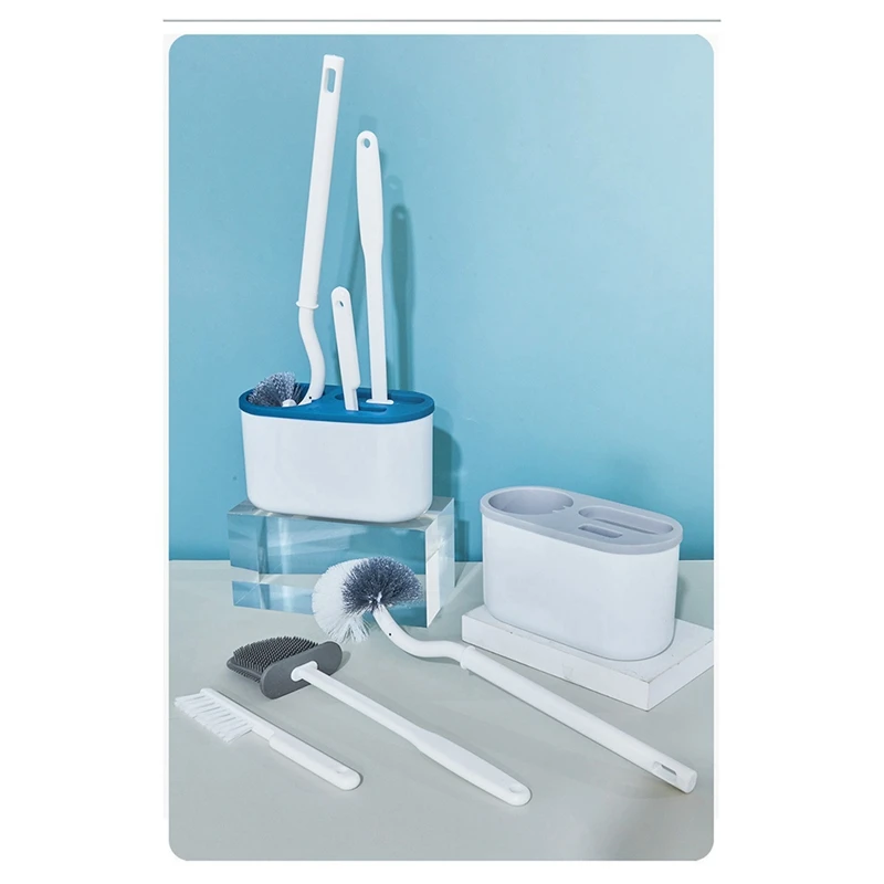 3 в 1 силиконовая настенная щетка для унитаза