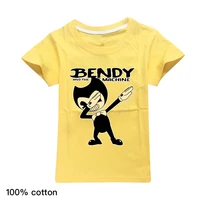 kids anime bendying and the ink machine clothes boys cotton t shirt toddler girls summer short sleeve tops childrens clothing