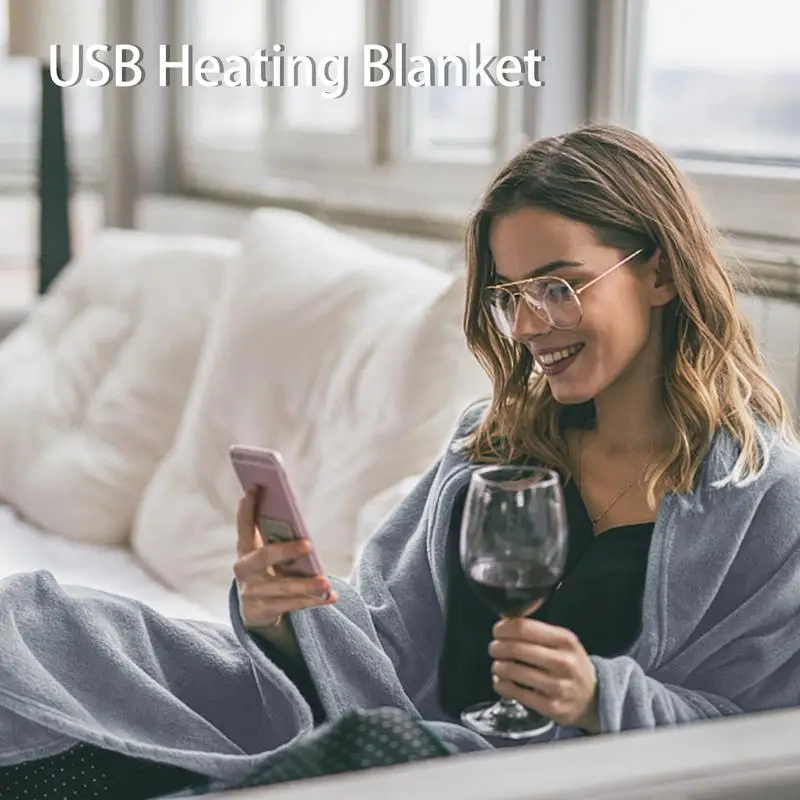 

Одеяло с электрическим подогревом USB, шаль с электрическим подогревом 5 В, моющийся матрас с термостатом, одеяло с электрическим подогревом