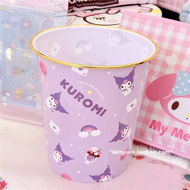 Кавайная аниме серия Sanriod Hello Kittyed Mymelody Cinnamoroll спальня большая емкость под мусор