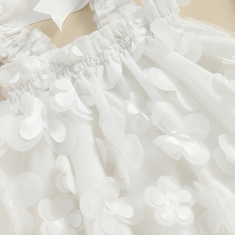 BeQeuewll платье принцессы для маленьких девочек без рукавов с 3D изображением