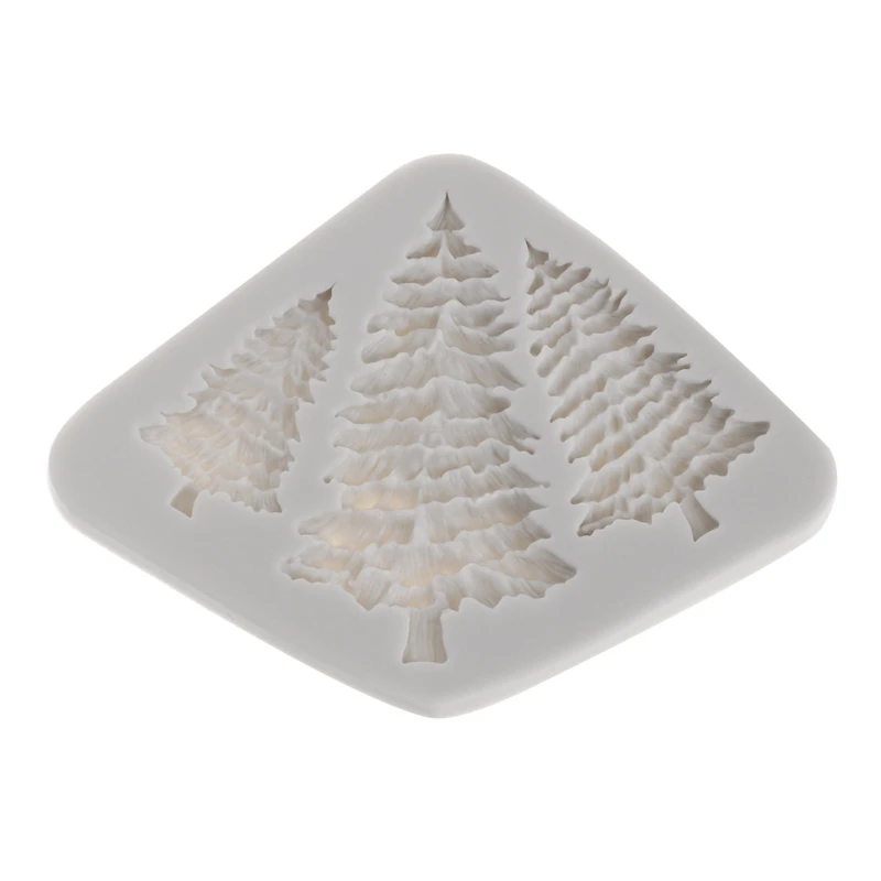 

F42F силиконовая форма для рождественской елки, гибкая форма для свечей, формы для рождественской сосны, сделай сам, декор для