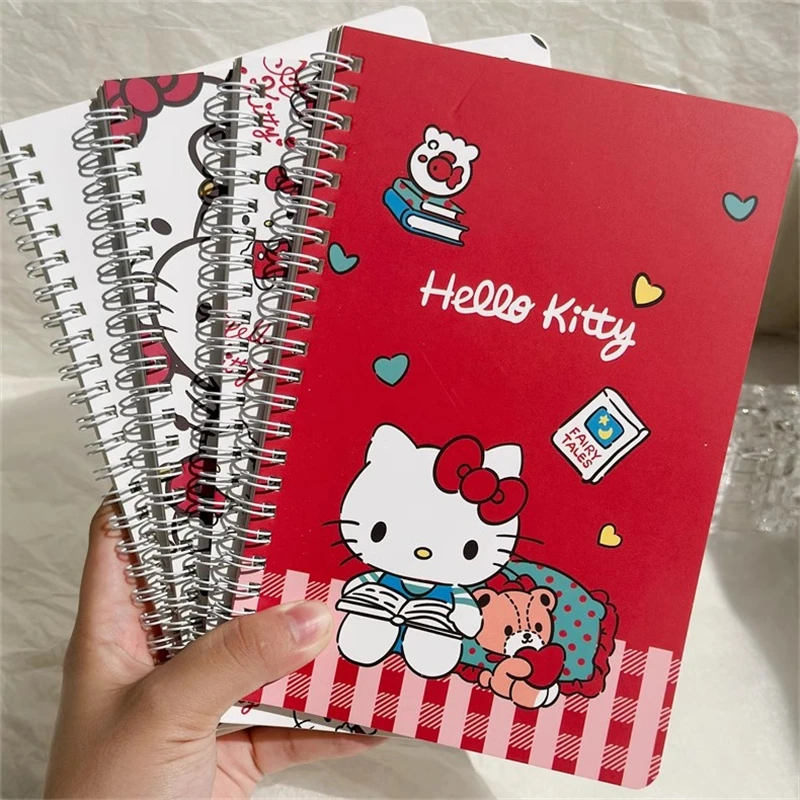 

4 шт. Sanrio Kawaii HelloKitty записная книжка Мультфильм Crayon Shinchan Студенческая записная книжка класс блокнот милые детские школьные принадлежности