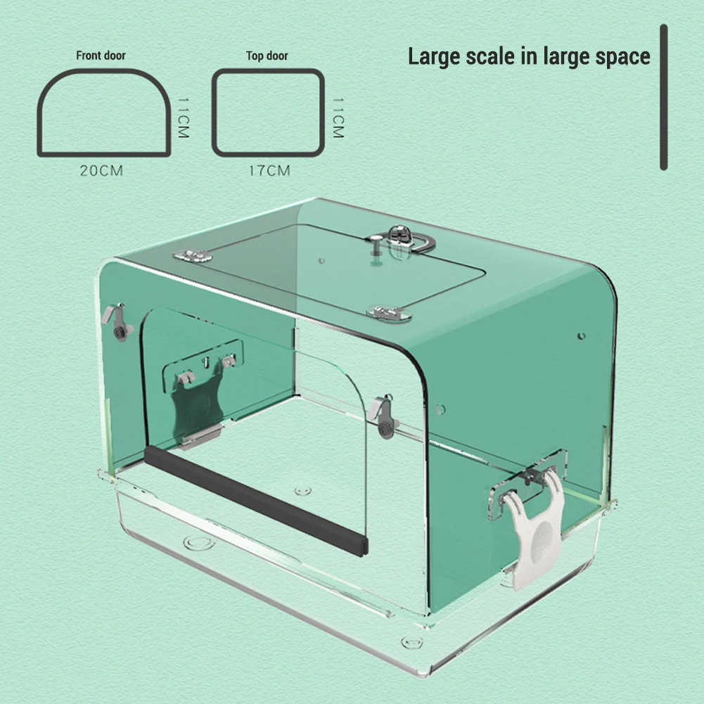 1 шт. коробка для ванны с птицами клетки большая съемная душа акриловая