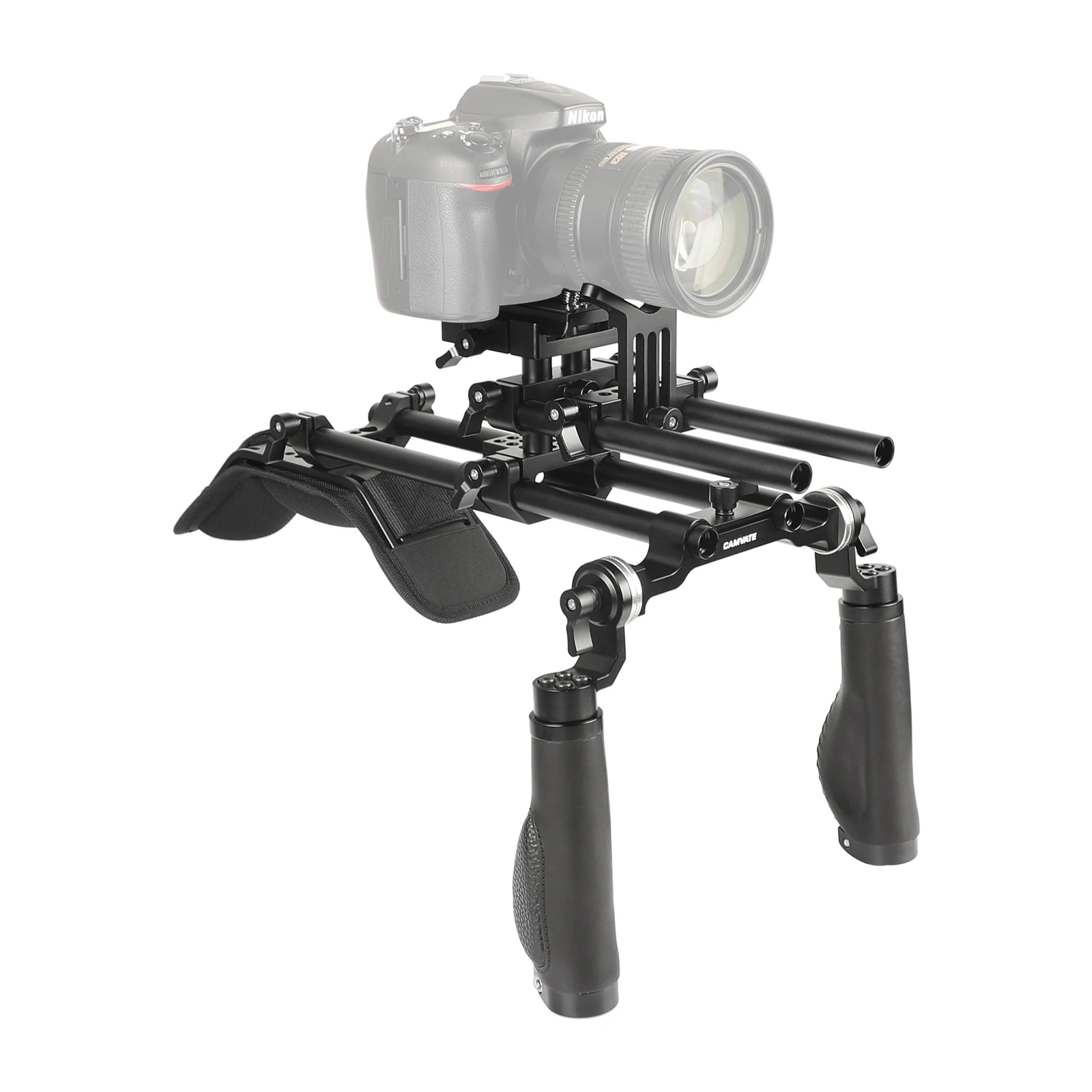 KAYULIN Shoulder Rig Support Film Maker Система рельсовых блоков 15 мм с объективом Y-образной