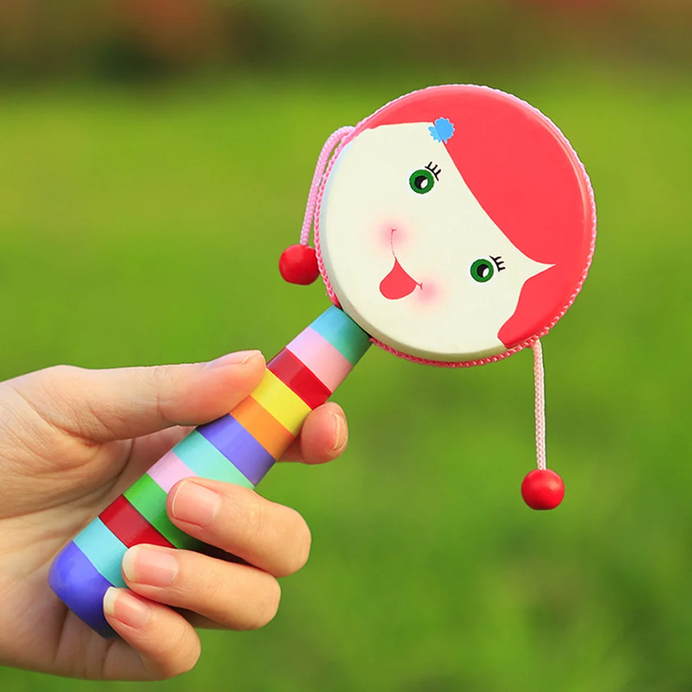 Cartoon Musical Educational Toy Baby Musical Kids Shaker Toy Wooden Baby Musical Toy Baby Grab Shaker Kids Musical Instrument