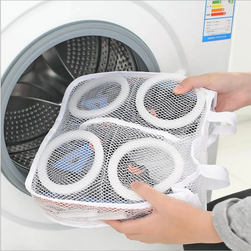 

1/2pcs Washing Bags Mesh Laundry Bag Lazy Shoes Washing Bags Protective Organizer Shoes Airing Dry Tool For Shoes Underwear Bra