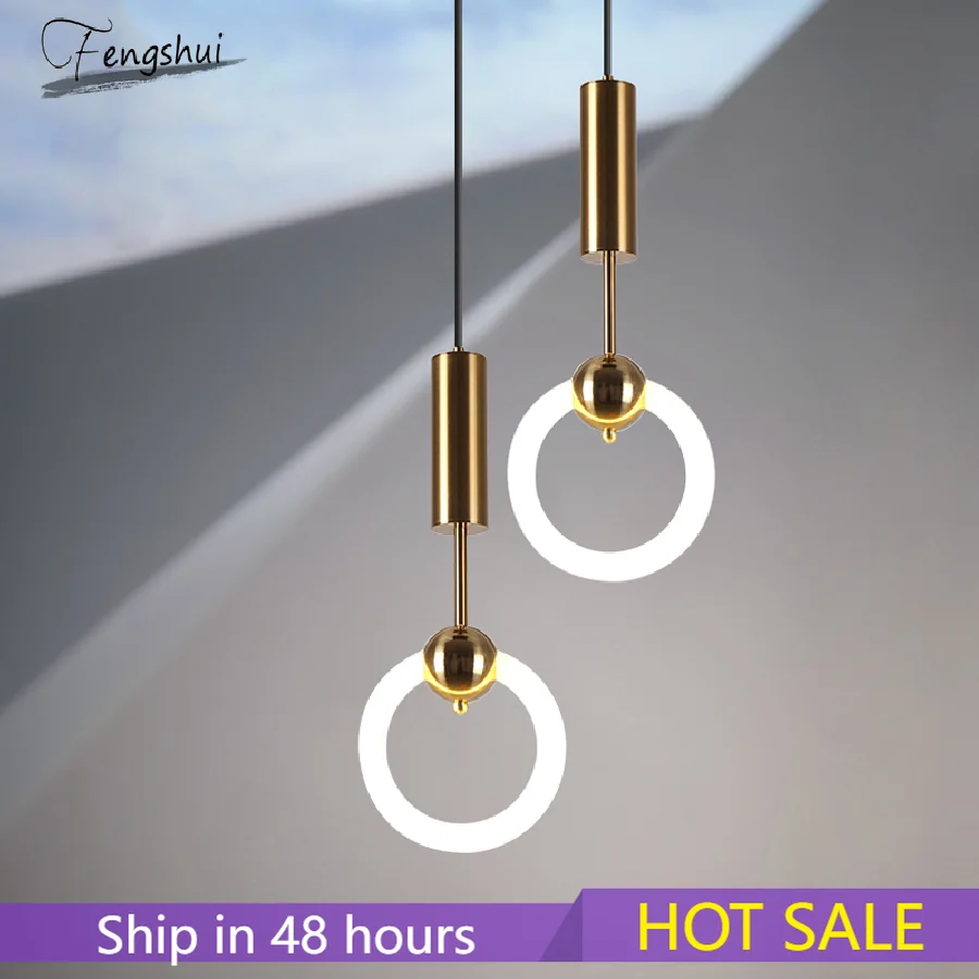 

Роскошные подвесные лампы в скандинавском стиле для гостиной, современной кухни, комнатное освещение, стеклянные железные подвесные свети...