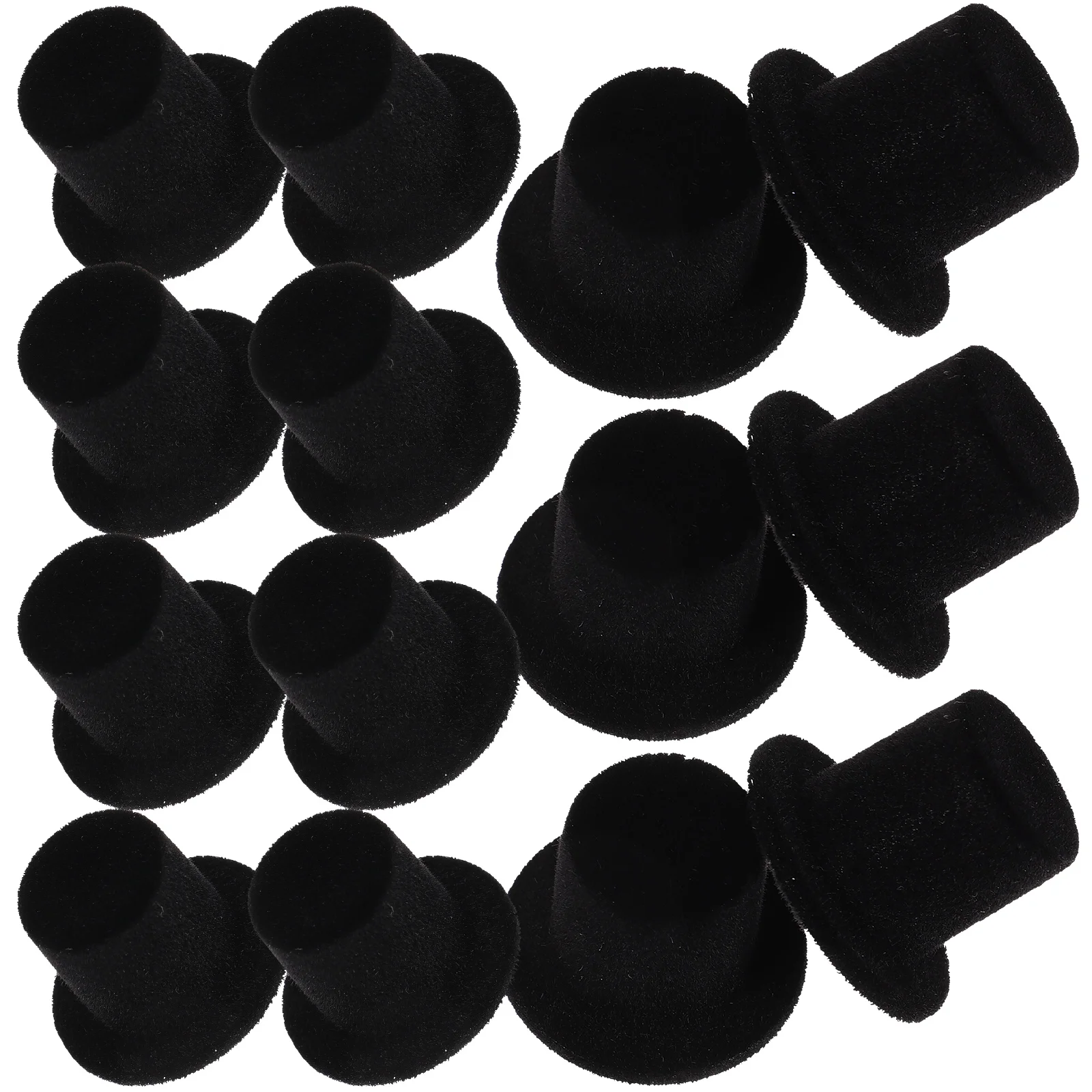 

20 Pcs DIY Craft Decorations Supplies Hat Clown Decorative Tops Hats Miniature Handicraft Velvet Lovely Halloween