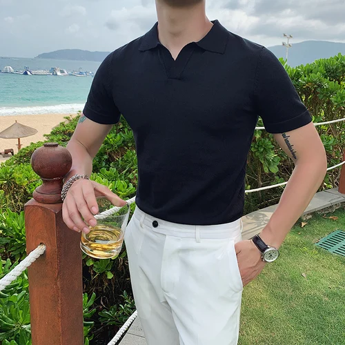 

2664 Nieuwe Korte Mouwen Effen kих Overhemd Мужская Повседневная Уличная мода