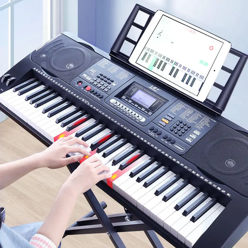 

Childrens Professional Piano Digital Musical Keyboard Portable Piano 61/88 Keys Controller Keyboard Midi Music Synthesizer