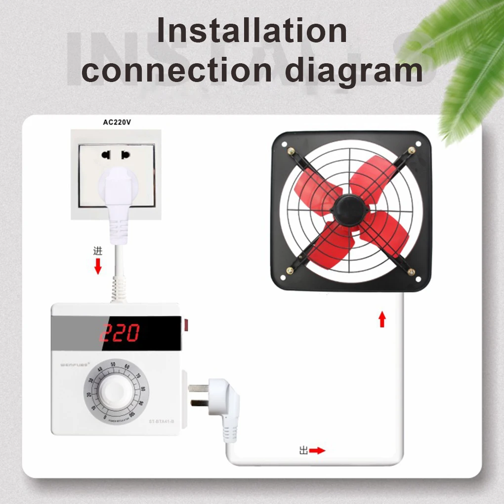 

EU Plug 220V Regulation Regulator Heating Speeds Controller Accessory