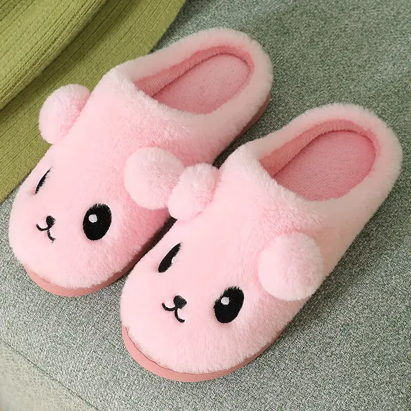 

Cotton slippers women winter home warm indoor non-slip thick sole family lovely moon men cotton slippers autumn and winter