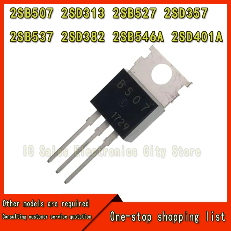 10 StuksB507 D313 B527 D357 B537 D382 B546a D401a 2sb507 2sd313 2sb527 2sd357 2sb537 2sd382 2sb546a 2sd401a Naar-220 (art.: 3920cd7b7b0cb) - 3920cd7b7b0cb