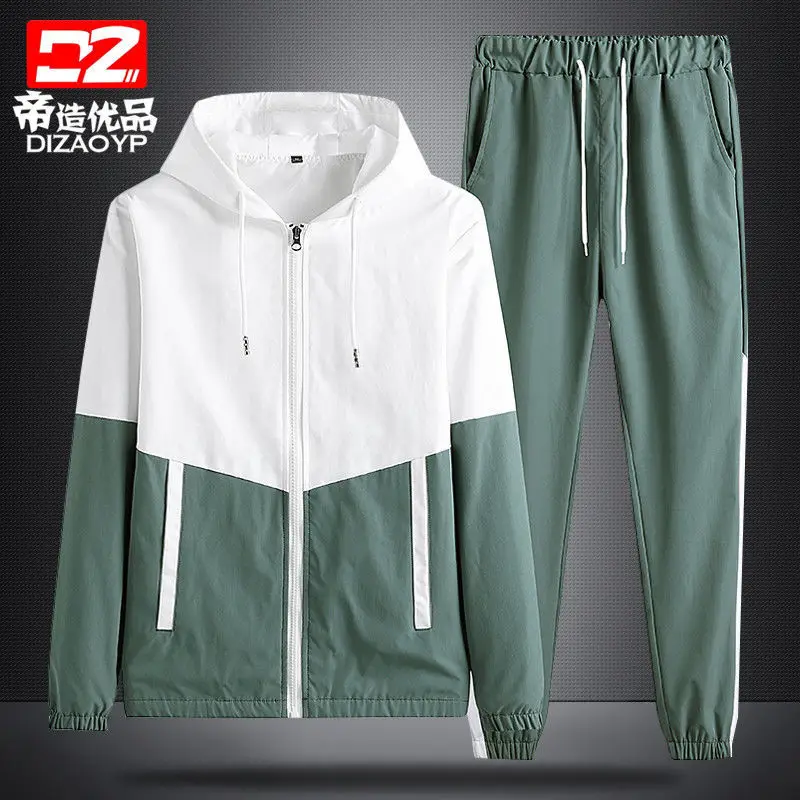 Sportswear men's spring and summer new jacket jacket men's casual sportswear set