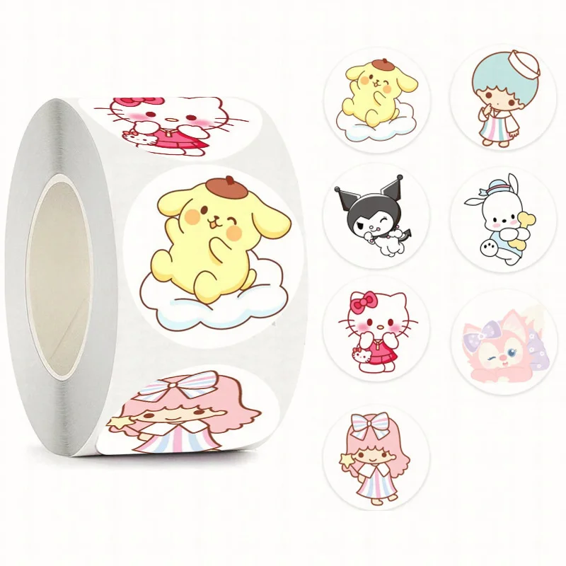 

Kawaii Cinnamoroll Anime Sanrio Cute Cartoon Student Creative Hand Account Notebook Mobile Phone Shell Material Stickers