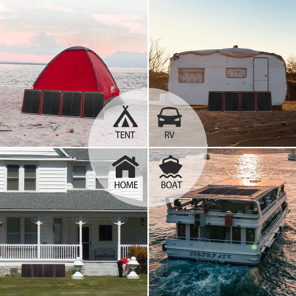 Солнечная панель Dokio портативная 18 В/36 В 200 Вт 12