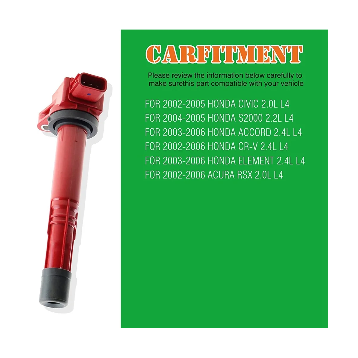 4 шт. катушки зажигания для 2002-2011 Honda Civic K20 K24 K20Z3 Accord S2000 CSX RSX 30520-PNA-007 30520-RAA-007