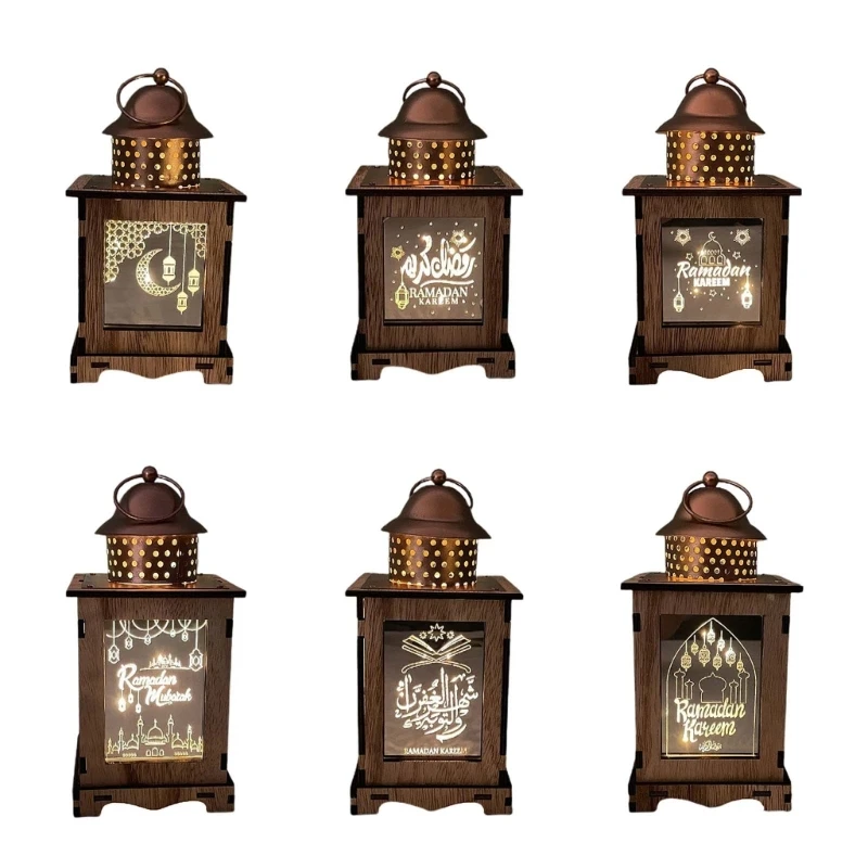 

Eid Ramadan Lantern Led Lamp Decor Lantern Landscape Light Ornament for Indoor Outdoor Garden Yard Decoration