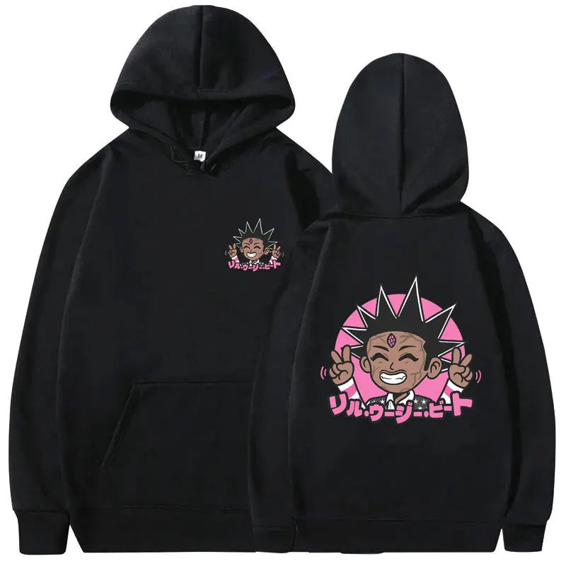 Rapper Lil Uzi Vert Pink Tape Funny Meme Hoodie Unsiex Fashion Hip Hop Sweatshirt Men Women Vintage Streetwear Hoodies