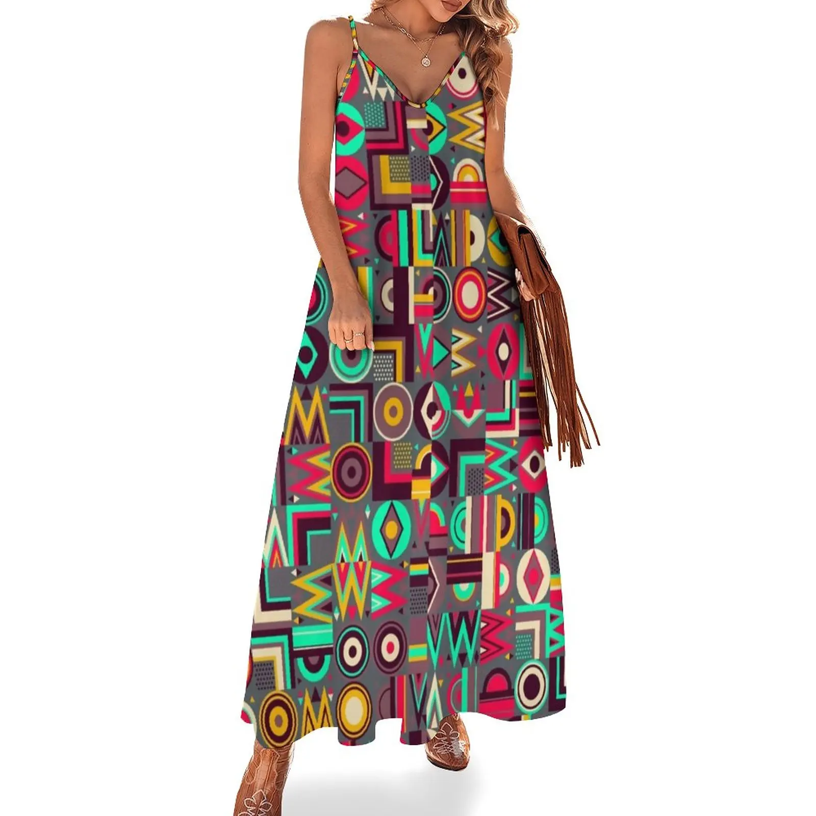 

Abstract Letters Dress Graffiti Print Street Style V Neck Boho Beach Long Dresses Female Printed Sexy Maxi Dress Big Size