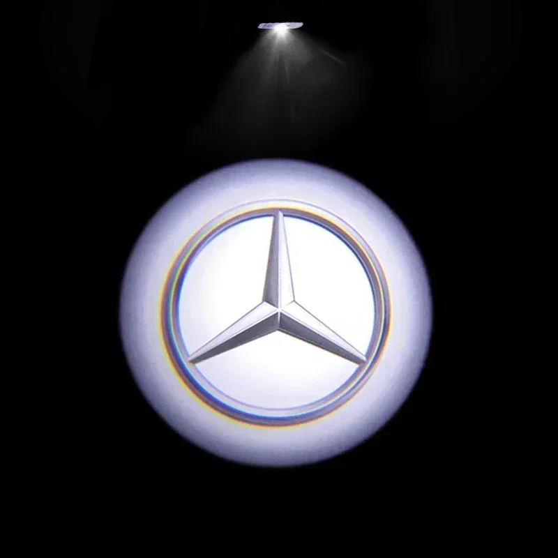 

2 шт. Лампа приветствия двери автомобиля Светодиодная HD лампа для проектора для Mercedes Benz A C E Class GLE GLB GLC W205 W212 W2